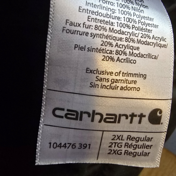 Carhartt Yukon Extreme Parka Men's Size 2XL Insulated Coat 104476 391 - Picture 7 of 7